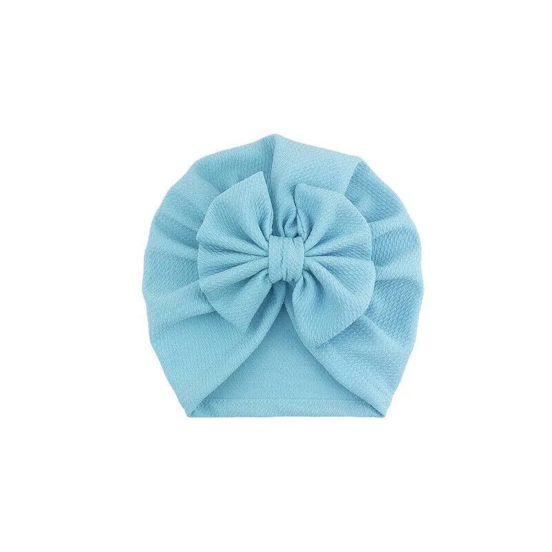 2020 Baby Stuff Accessories Baby Girl Hat With Bow Knot Infant Beanie Solid Big Bowknot Cap For Girls Kid Hats