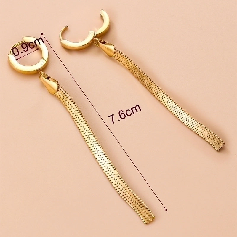 1 Pair Fashion Eye Plating 304 Stainless Steel Stainless Steel Earrings