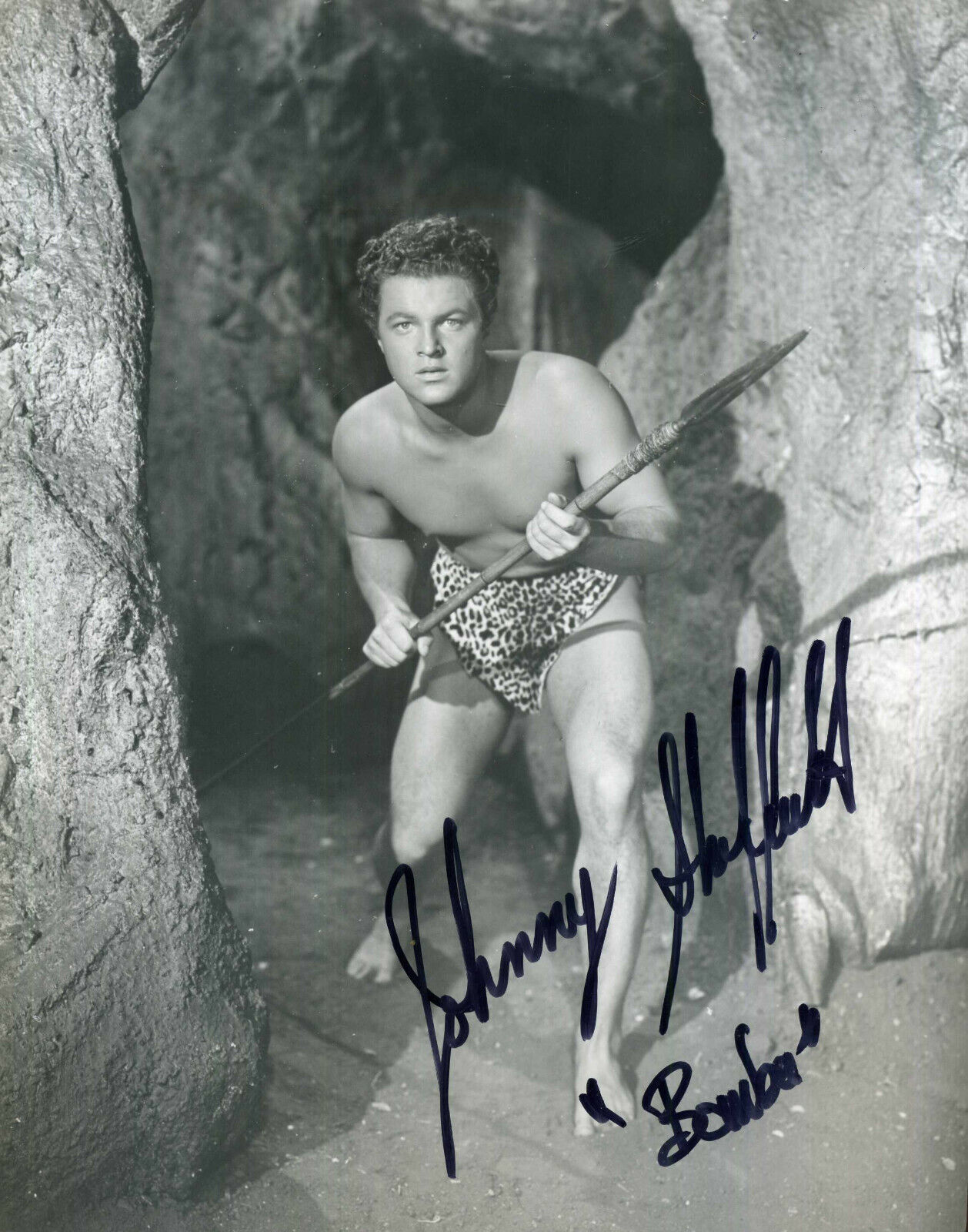 JOHNNY SHEFFIELD Signed Photo Poster paintinggraph - TV & Film Actor BOMBA / TARZAN BOY preprint