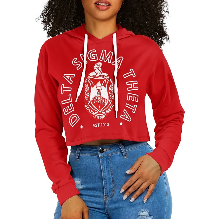 women's midriff-baring sweatshirt
