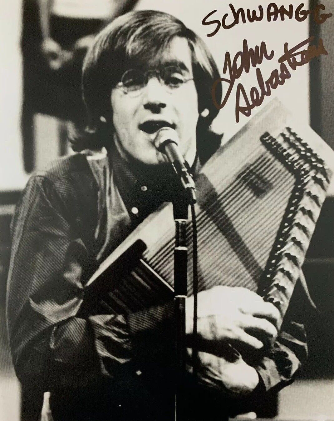 JOHN SEBASTIAN HAND SIGNED 8x10 Photo Poster painting AUTOGRAPHED SINGER WOODSTOCK 1969 MUSICIAN