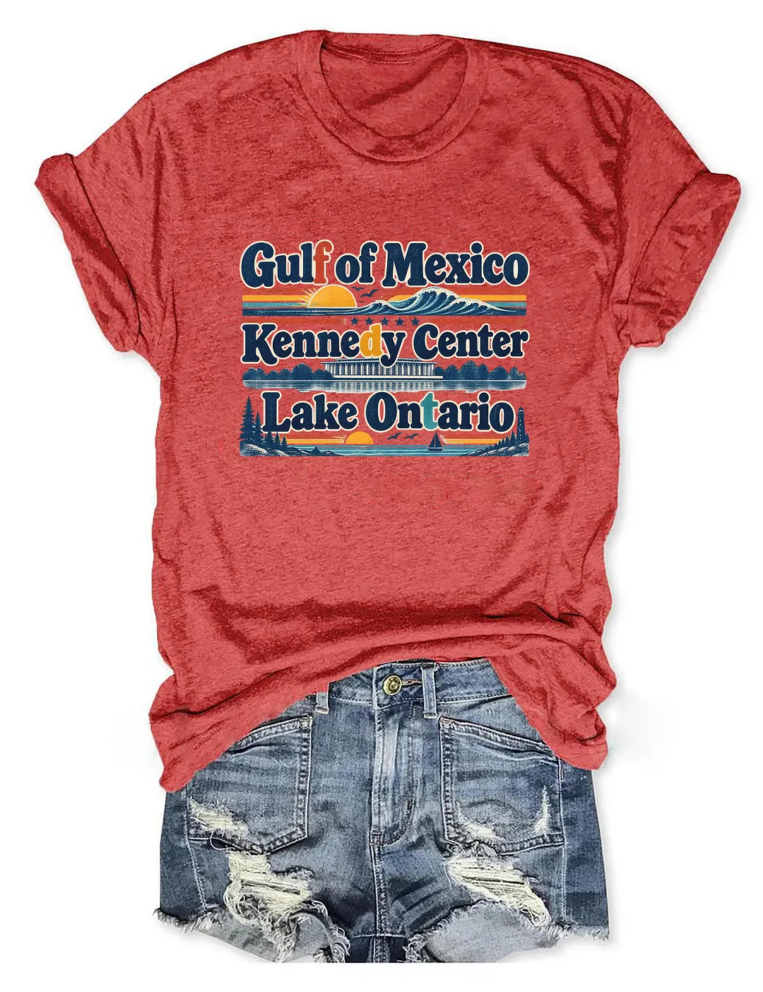 Gulf Of Mexico Kennedy Center Lake Ontario T-shirt