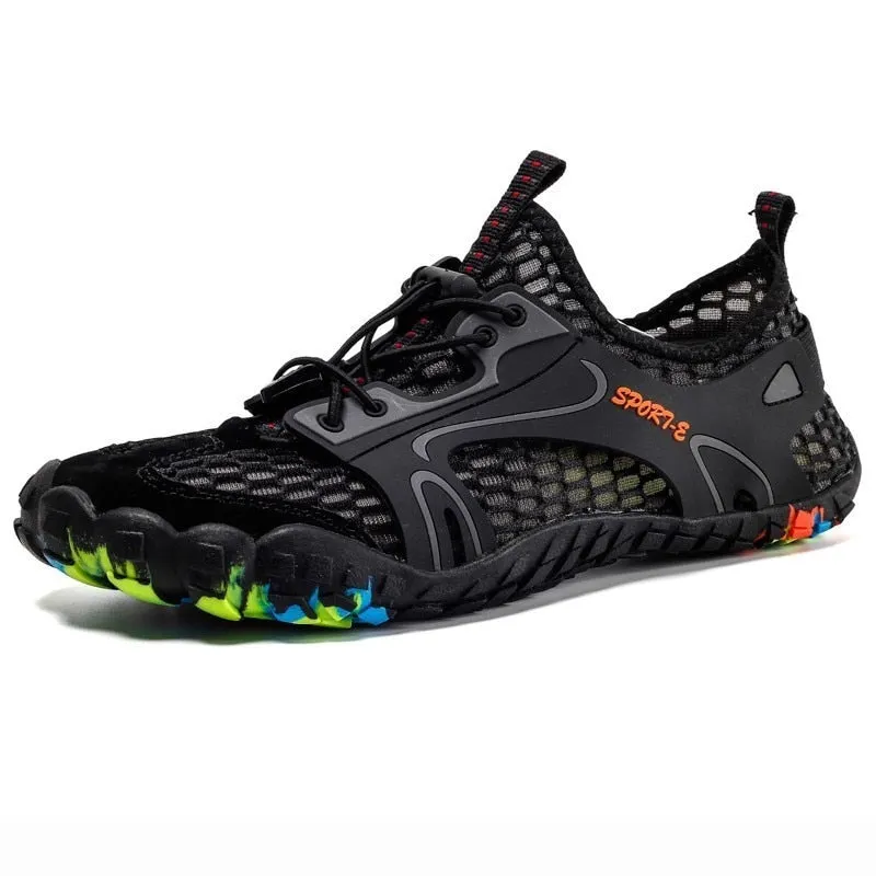 Outdoor Hiking Shoes For Men Non Slip Trekking Climbing Shoes  Upstream Aqua Shoes Breathable Beach Barefoot Sneakers Male