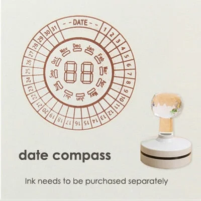 JIANWU 1pc Time Date Plan Photosensitive Seal Creative Schedule Planner Scrapbooking DIY Stamp Clear Stamps Office Supplies