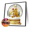Diamond Painting-DIY Full Round Drill Xmas Ball Letter E(50x50cm)