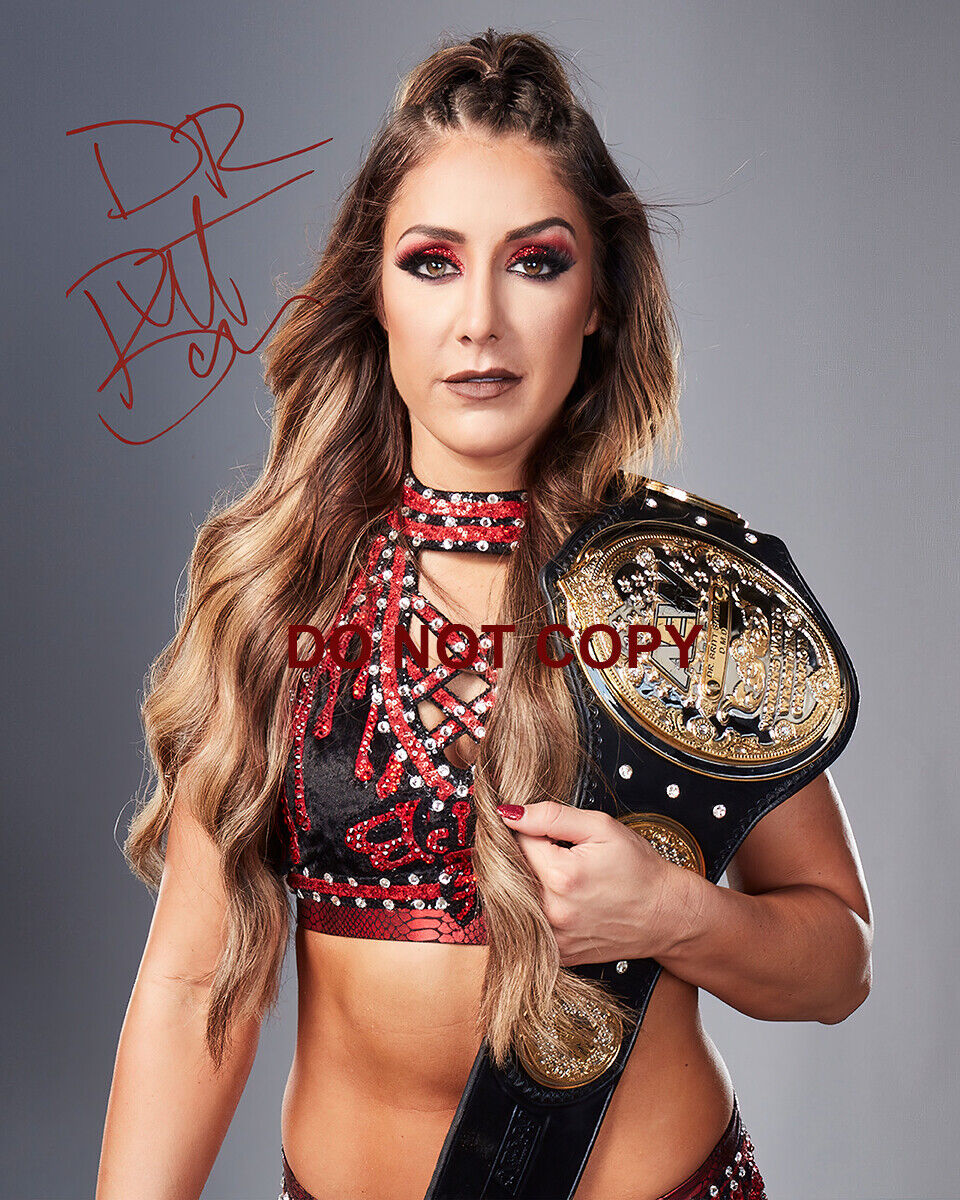 AEW - Dr. Britt Baker - Autographed Signed 8 x10 Photo Poster painting (World Champion) Reprint