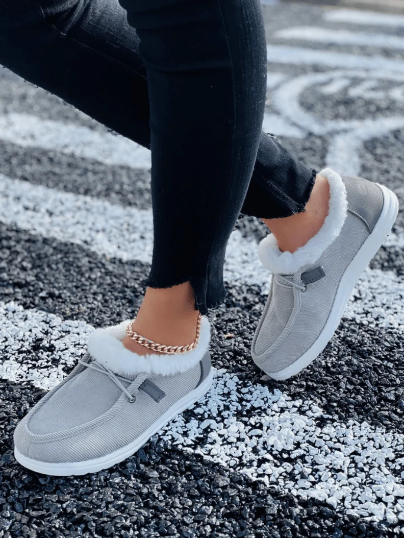 ROSE - Plush Lined Corduroy Snow Boots