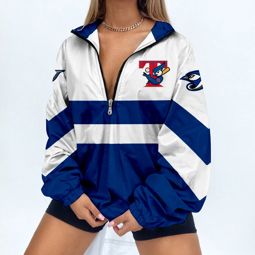 Toronto Blue Jays Women's Long Pass Full- Snap Casual Jacket