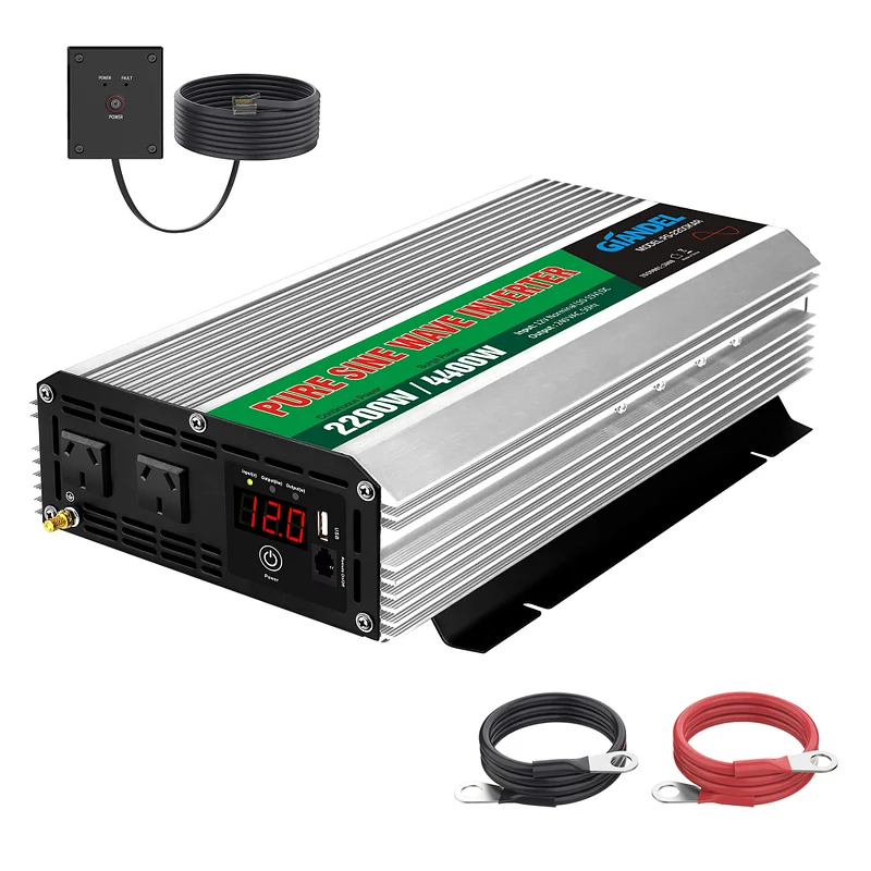 GIANDEL Power Inverter Remote On/Off Switch with 30 Ft Cable Push Button  Mountable Remote Switch