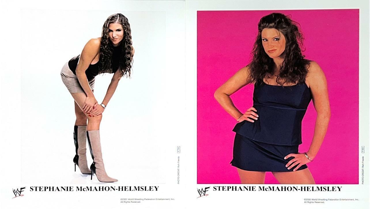 WWE STEPHANIE MCMAHON X2 OFFICIAL LICENSED AUTHENTIC ORIGINAL 8X10 PROMO Photo Poster paintingS