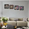 (US Local)4Pack Flower-Crystal Rhinestone Diamond Painting(30x30cm)
