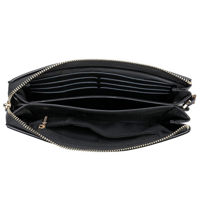 Durable Soft Plain Business Clutch Bags Wallets For Men