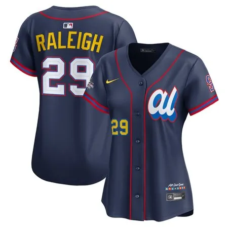 Women's American League #29 Cal Raleigh  Navy 2025 All-Star Edition Limited Player Jersey