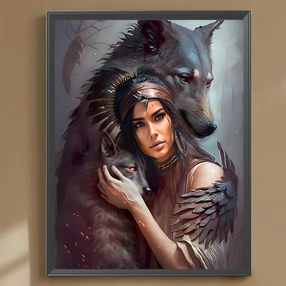 Diamond Painting - Full Round Drill - Woman(Canvas|30*40cm)