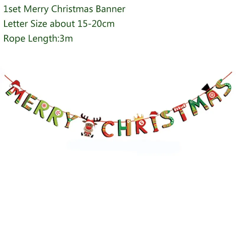 Christmas Decorations for Home Merry Christmas Balloons Banner Photo Booth Props 2022 Happy New Year Decorations Navidad 2020