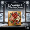 (25x25cm)DIY Pearl Painting Xmas Framed Handmade Pearl Material Art Kit Living Room Decor