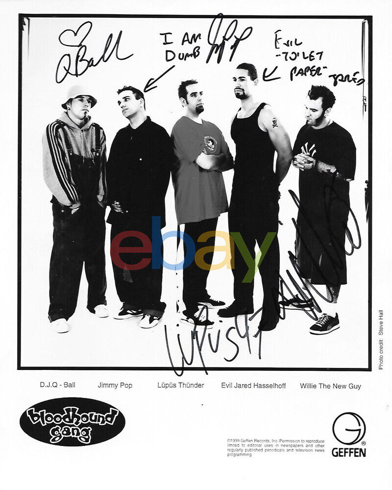 Blood Hound Gang Signed 8x10 Autographed Photo Poster painting reprint