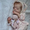 [Heartbeat💖 & Sound🔊] 20" Real Looking Lifelike Sleeping Reborn Cloth Body Baby Girl Doll Named Uncera - RBBI-Myrebornbabydoll&reg; Myrebornbabydoll&reg;