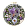 4 Set Flower Bird Series- Embroidery Kits