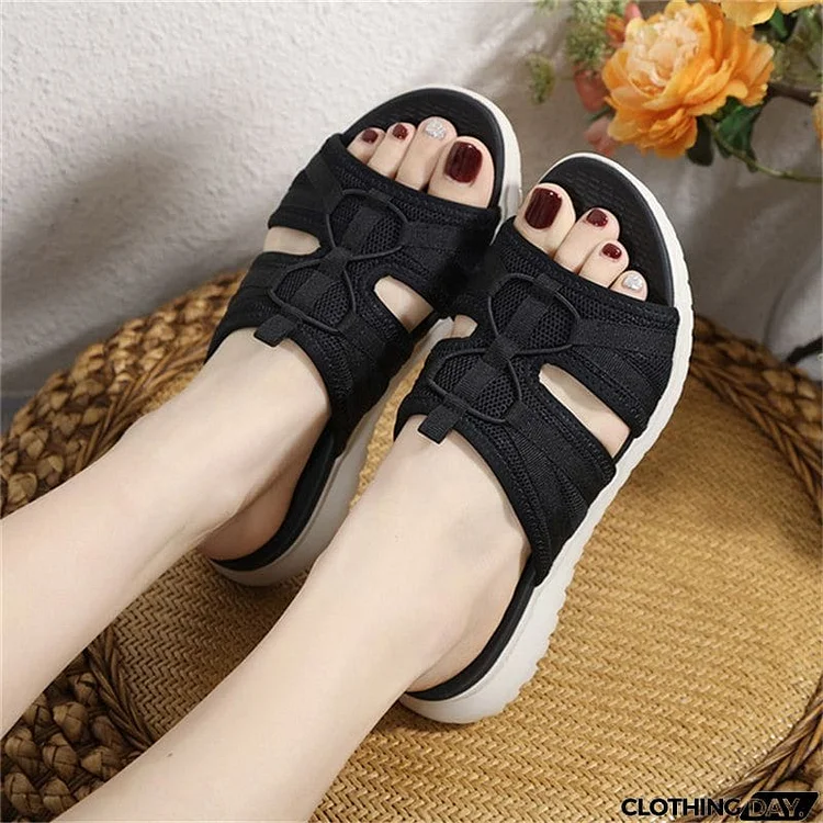 Female Daily Sports Washable Slingback Slippers