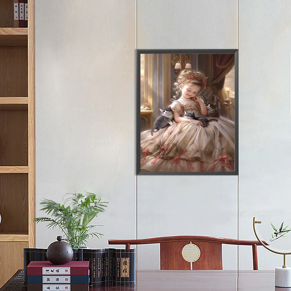 Full Round Diamond Painting 40*50cm - Sweet Girl