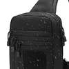 Multifunctional Chest Bag Crossbody Sling Bag for Cycling Hunting (Black)