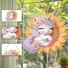 Diamond Painting Single-Side Unicorn Sunflower Hanging Pendant for Office Decor