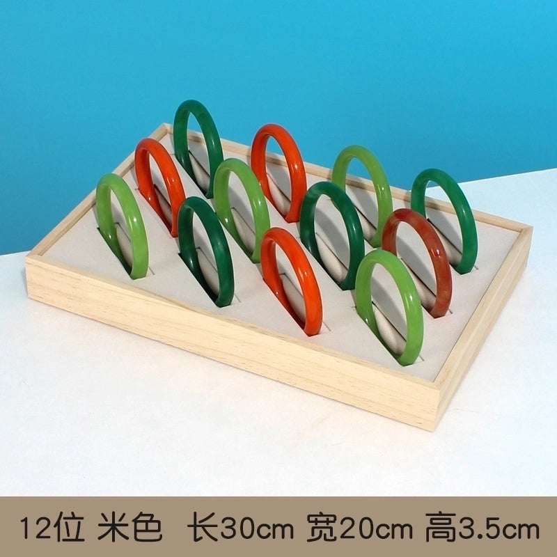 Fashion New Solid Wood Bracelet Jewelry Display Box