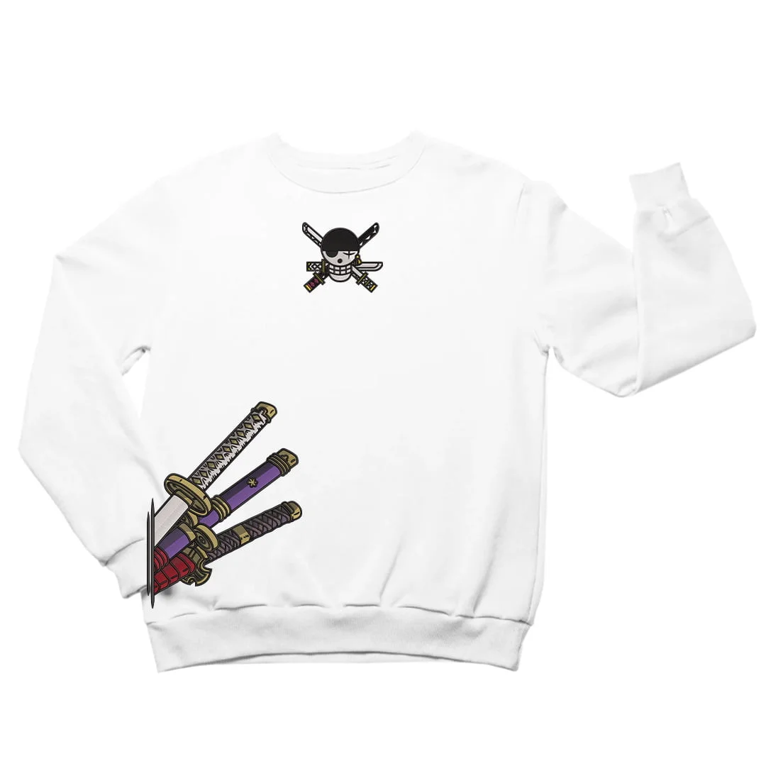 Zoro Swords Embroidery Men's Sweatshirt