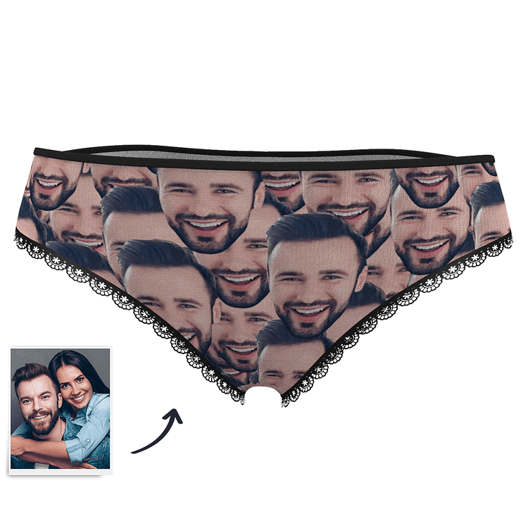 Custom Face Mash Womens Panties