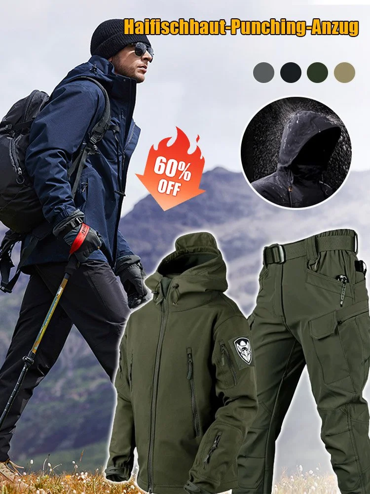 🛡️ 🧥 Taktisches Softshell-Jacken- & Hosen-Set &ndash; Wasserdicht, Winddicht & Isoliert f&uuml;r Extremeins&auml;tze im Winter ⛰️