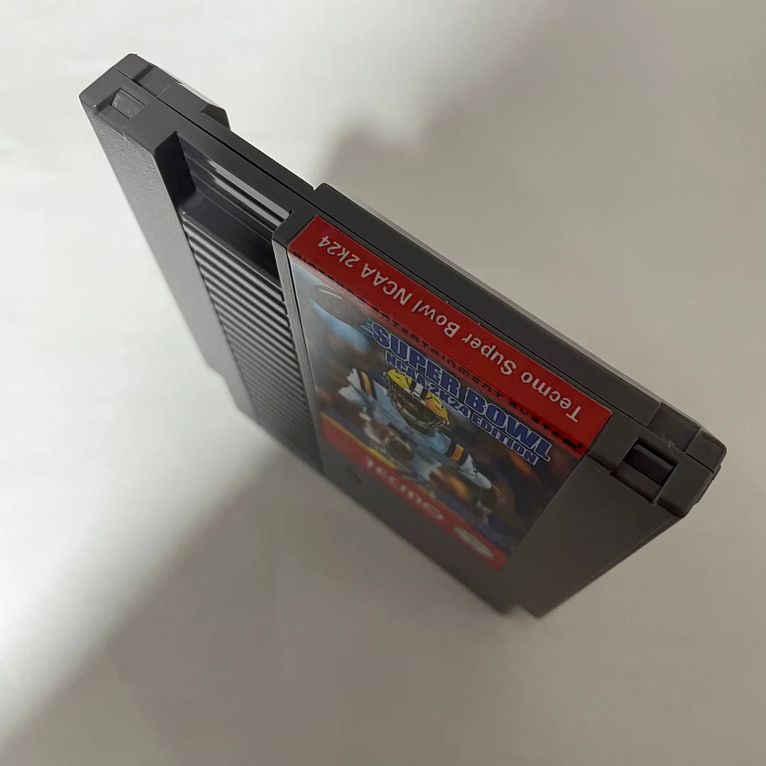 Tecmo Super Bowl NCAA 2K24 Edition NES For Nintendo Entertainment System Console - 8 Bit Game Cartridge