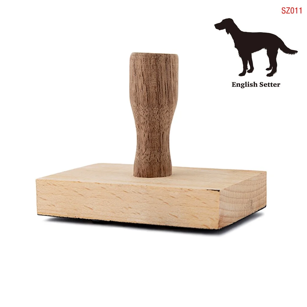 Custom Wooden Sealing Stamp Wood Hand Rubber Stamp With Wooden Handle For Letters Wedding Invitations Envelopes Gift