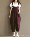Dungarees Loose Jumpsuit with Straps Overalls Long Baggy Summer Trousers Romper
