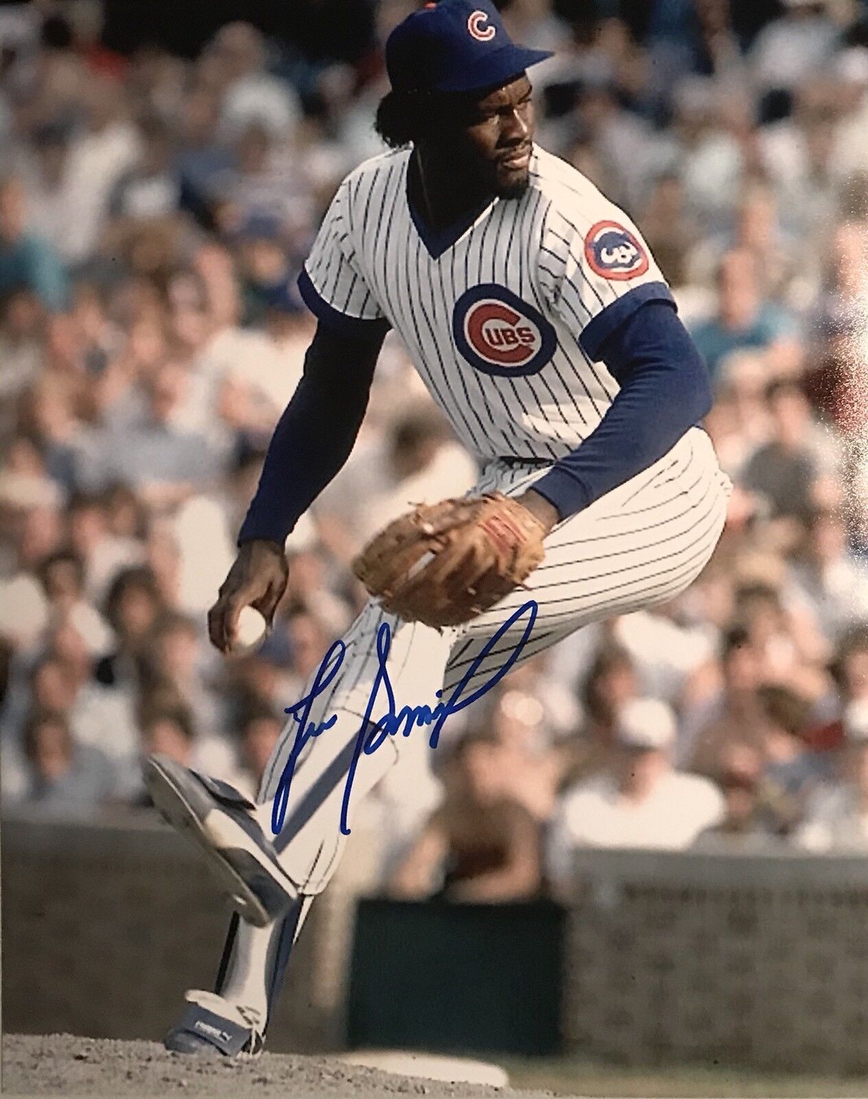 Lee Smith Chicago Cubs Pose #4 Autographed 8x10 JSA