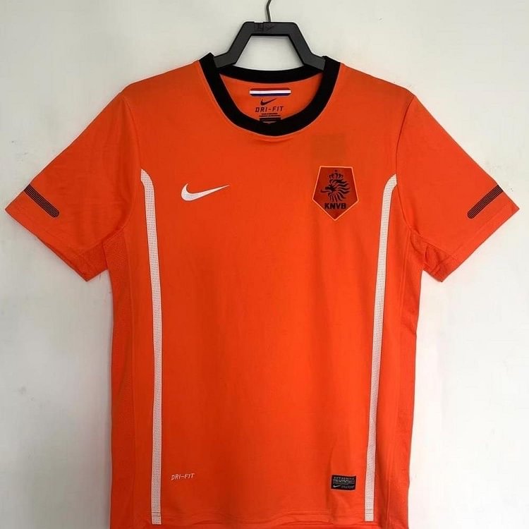 Netherlands 2010 Retro Home Football Jersey