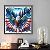Diamond Painting-DIY Round Part AB Drill Forest Eagle(45*45CM)