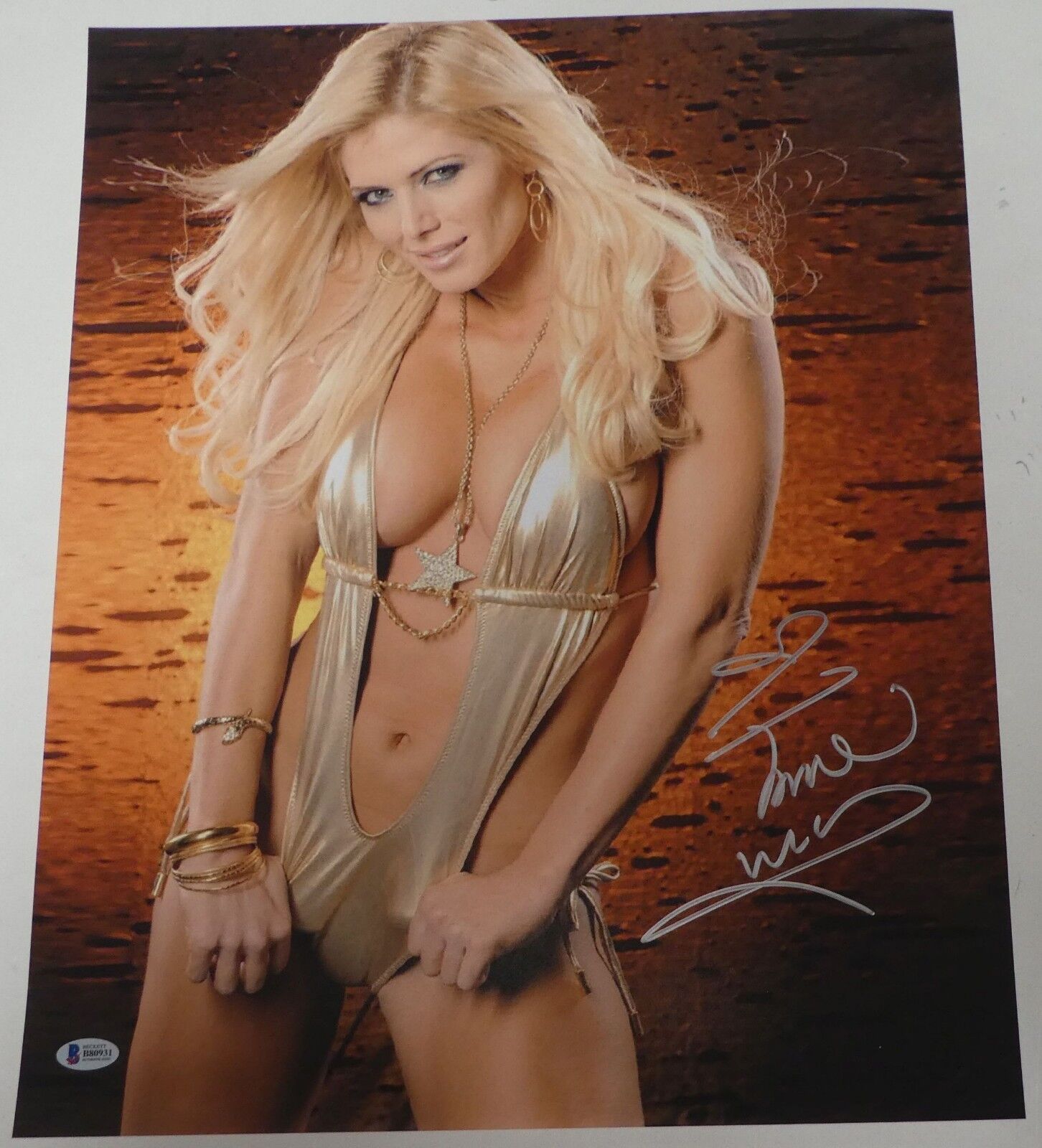 Torrie Wilson Signed 16x20 Photo Poster painting BAS Beckett COA WWE Playboy Picture Autograph J