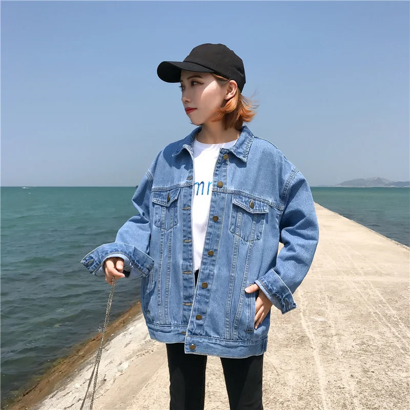 Woherb 2020 Spring And Autumn New Ins The Same Fashion Denim Jacket Female Net Red Hooded Women's Casual Jacket-Outfit Ideas