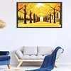 Yellow Leaves - Round Drill Diamond Painting - 80*40CM - Large Size
