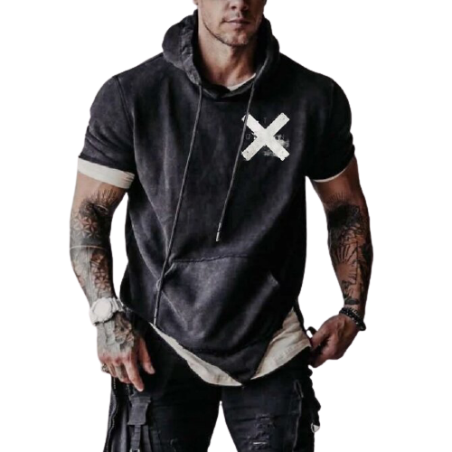 Fashion hooded T-shirt / [viawink] /