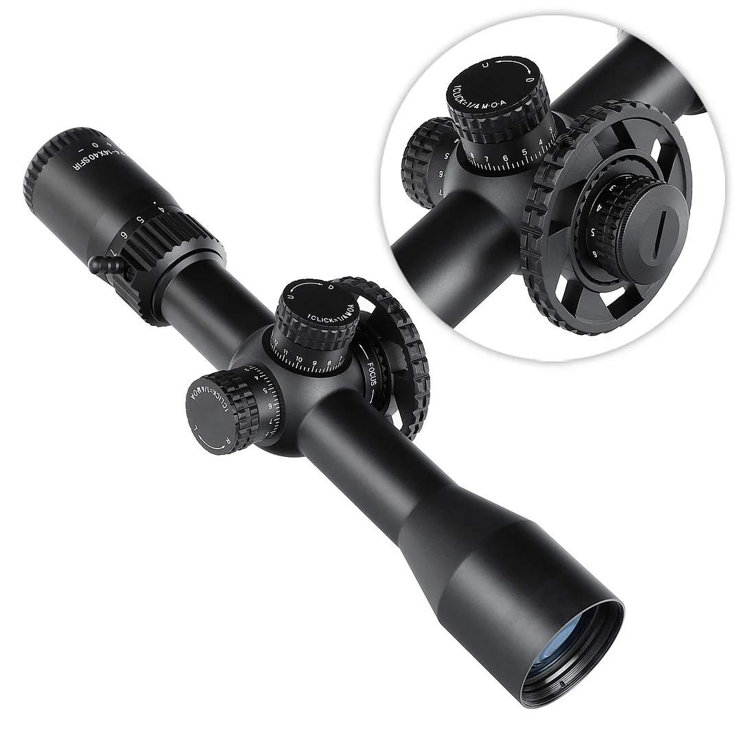 ohhunt® FFP 4-14X40 SFIR First Focal Plane 11 Level Red Illuminator Side Parallax Tactical FFP Scope 