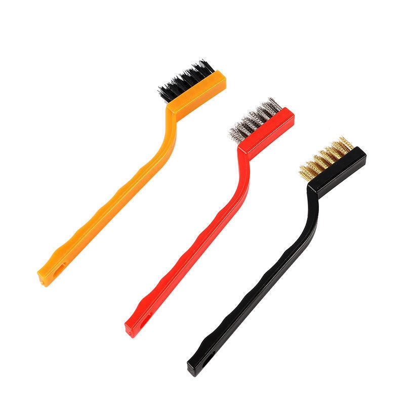Japan Gas Stove Cleaning Brush 3 Pack Kitchen Supplies Range Hood Stove Cleaning Tool Steel Wire Small Brush