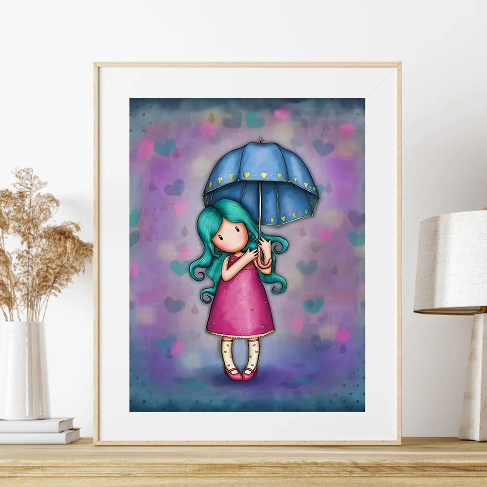 5D DIY Full Round Drill Diamond Painting Grace Doll Home Decoration (GS3062 )