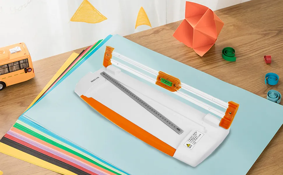 American Crafts 9-Inch Craft Blade Trimmer - Manual Portable Paper Cutter For Scrapbooking & Crafting