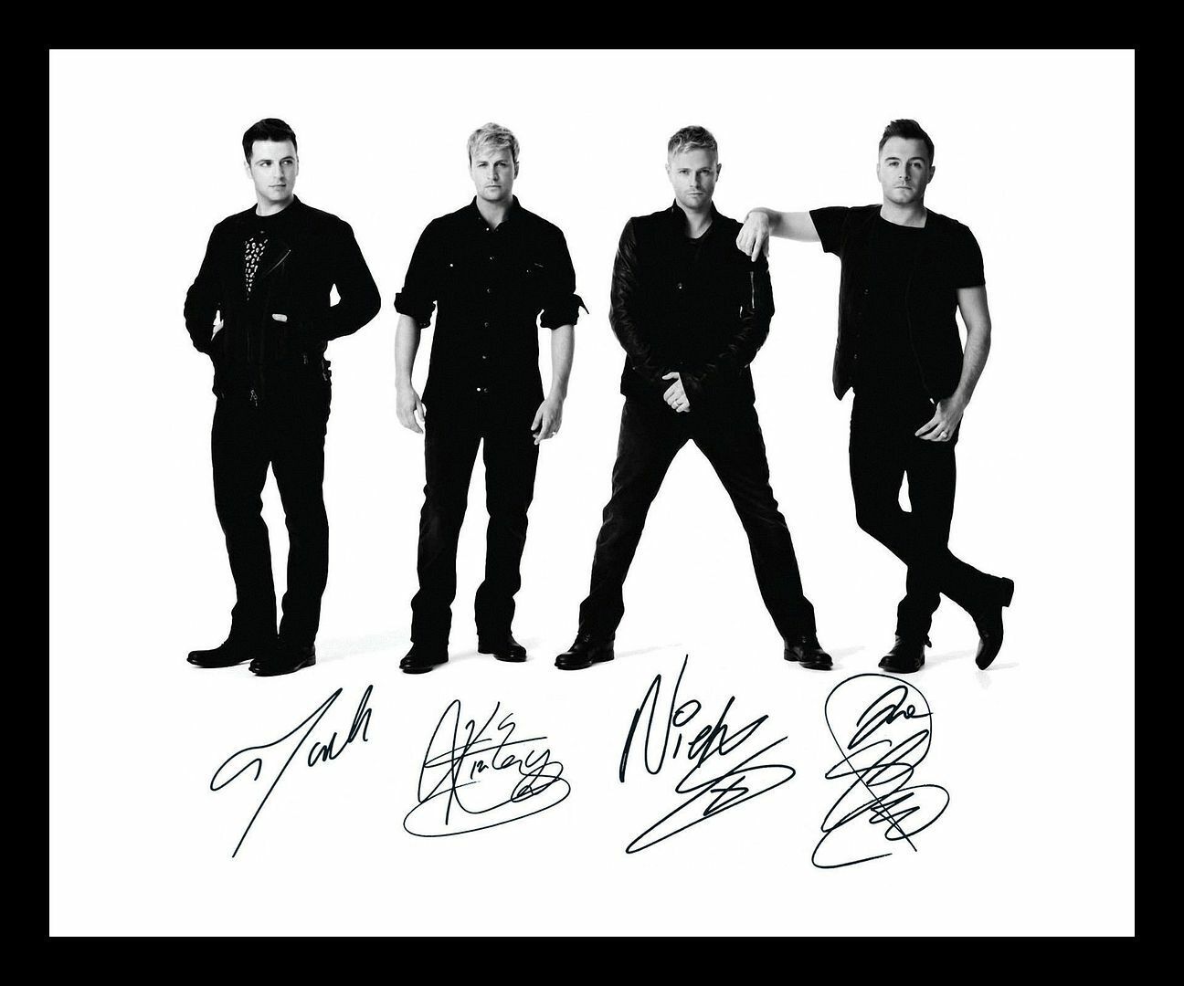 Westlife Autograph Signed & Framed Photo Poster painting 1