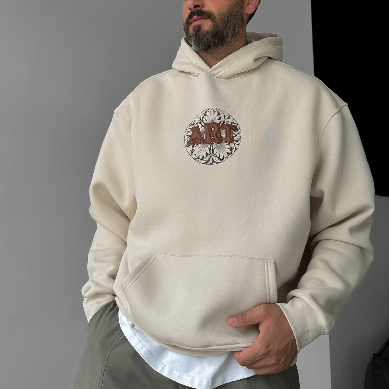 Street Lettering Oversized Hoodie