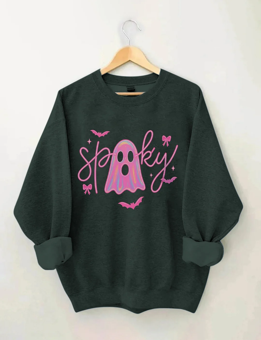 Neon Spooky Ghost Sweatshirt