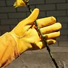 1 Pair Long Thorn Proof Rose Pruning Gloves Leather Garden Gloves for Women Men