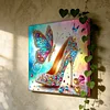 (Pre-Framed)Butterfly Heel-Special Shape Diamond Painting Kit(25x25cm)